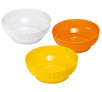 Stefanplast nervuré Saladier, Blanc/Turquoise/Vert Intense, 20 cm