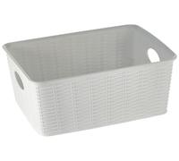 STEFANPLAST Panier Elegance ROTIN Blanc 25X19X10CM