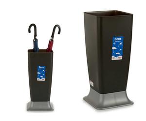 STEFANPLAST Porte-parapluies Zeus Anthracite Pied Argenté