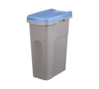 STEFANPLAST Poubelle avec fixation de sac 25L Bleu et Gris