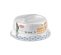 STEFANPLAST Tosca 30 cm Food Carrier Extra Quality 100% Made in Italy, White, Blue, 36cm