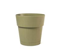 Stefanplast Vaso Fiori En Plastique Ethica Avec Réserve D’Eau 30 Cm Vert Olive