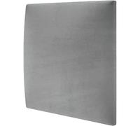 STEGU Basic 2, Panneau Mural Rembourré, Coussin Mural comme tête de lit pour lit ou Protection Contre Les Chocs, Lambris 3D avec Mousse, Réduit Le Bruit, Améliore L'acoustique, 30 x 30 cm, Gris