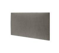 STEGU Melange, Panneau Mural Rembourré, Coussin Mural comme tête de lit pour lit, Lambris 3D avec Mousse, Bureau, 60 x 30 cm, Gris Argenté
