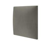 STEGU Melange, Panneau Mural Rembourré, Lambris 3D avec Mousse, Coussin Mural comme tête de lit pour lit, Decoration Murale pour Chambre, Chambre d'enfant, Bureau, 30 x 30 cm, Gris Argenté