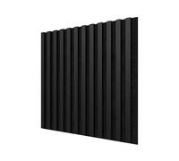 STEGU Panneau Acoustique Mural Tasseau Bois Carré 60x60cm Noir