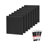 STEGU Panneau Mural 3D Rembourré 30x30cm Acoustique Lambris Lot 8 Noir