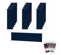 STEGU Panneau Mural 3D Rembourré 60x15cm Acoustique Lambris Lot 16 Bleu