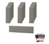 STEGU Panneau Mural 3D Rembourré 60x15cm Acoustique Lambris Lot 16 Gris