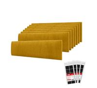 STEGU Panneau Mural 3D Rembourré 60x15cm Acoustique Lambris Lot 8 Jaune