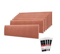 STEGU Panneau Mural 3D Rembourré 60x15cm Acoustique Lambris Lot 8 Rose