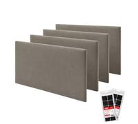 STEGU Panneau Mural 3D Rembourré 60x30cm Acoustique Lambris Lot 4 Gris