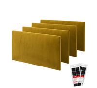 STEGU Panneau Mural 3D Rembourré 60x30cm Acoustique Lambris Lot 4 Jaune