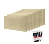 STEGU Panneau Mural 3D Rembourré 60x30cm Acoustique Lambris Lot 8 Beige