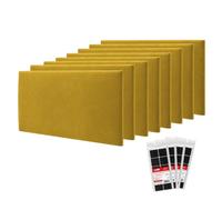 STEGU Panneau Mural 3D Rembourré 60x30cm Acoustique Lambris Lot 8 Jaune