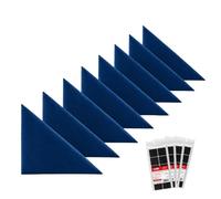 STEGU Panneau Mural 3D Rembourré Triangle 30x30cm Acoustique Lot 8 Bleu