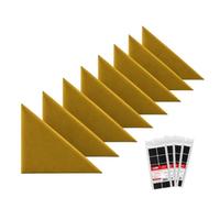 STEGU Panneau Mural 3D Rembourré Triangle 30x30cm Acoustique Lot 8 Jaune