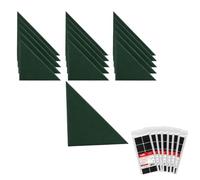 STEGU Panneau Mural Rembourré Triangle 30x30cm Acoustique Lot 16 Vert Foncé