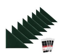 STEGU Panneau Mural Rembourré Triangle 30x30cm Acoustique Lot 8 Vert Foncé