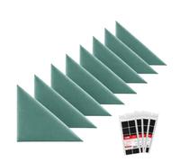 STEGU Panneau Mural Rembourré Triangle 30x30cm Acoustique Lot 8 Vert Menthe