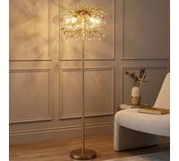 Stehlampe LED Globo Leselampe Doré Verre Cristaux H 155 cm