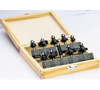 Stehle Set de 10 fraises à défoncer HW en cassette bois - queue Ø 8mm