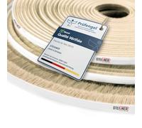 STEIGNER Joint brosse autocollant Beige 4 mm x 10 m - Joint pour portes coulissantes, armoires et meubles - Coupe-vent, pare-poussière pour la maison et l'appartement