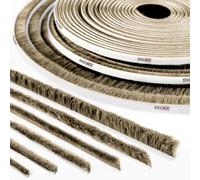 STEIGNER Joint brosse autocollant Marron 7 mm x 30 m - Joint pour fenêtres, portes coulissantes et intérieures - Protection contre les insectes, coupe-vent, isolation phonique