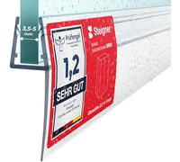 STEIGNER Joint porte de douche 140 cm UK04 (1 pc.) - Joint vertical pour douche à accès d'angle ou pentagonale avec porte 3,5-5 mm - Couleur : transparent - Protection contre les fuites, Étanchéité