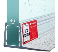 STEIGNER Joint porte de douche UK02 70 cm (1 pc.) transparent - Joint vertical pour douche à accès d'angle ou pentagonale avec porte 6-8 mm - Ajustement parfait, Matériau durable, Installation facile