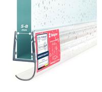 STEIGNER Joint porte de douche UK15 130 cm (1 pc.) transparent - Joint vertical pour douche à accès d'angle ou pentagonale avec porte 5-8 mm - Ajustement parfait, Matériau durable, Finition esthétique