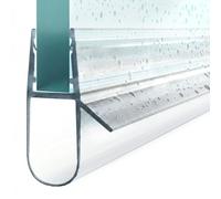 STEIGNER Joint porte de douche UK17 200 cm (1 pc.) transparent - Joint vertical pour douche à accès d'angle ou pentagonale avec porte 5-8 mm - Ajustement parfait, Matériau durable, Installation facile
