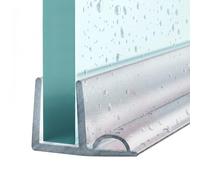 STEIGNER Joint porte de douche UK19 30 cm (1 pc.) transparent - Joint vertical pour douche à accès d'angle ou pentagonale avec porte 5-6 mm - Protection contre les fuites, Matériau durable, Étanchéité