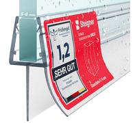 STEIGNER Joint porte de douche UK33 70 cm (1 pc.) transparent - Joint vertical pour douche à accès d'angle ou pentagonale avec porte 5-6 mm - Étanchéité, Matériau durable, Finition esthétique