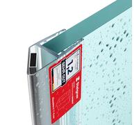 STEIGNER Joints magnetique douche UKM04 191 cm (2 pc.) - Joints porte de douche 135° pour douche pentagonale avec entrée d’angle et porte 6-8 mm - Anti-fuites, Installation facile, Étanchéité