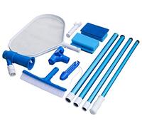 STEINBACH 61175 Équipement de Base de Nettoyage avec aspirateur de Sol Venturi, Tige téléscopique en 4 Parties 2,20 m, thermomètre, Brosse de Sol, Brosse à Main et épuisette