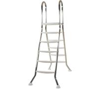 Steinbach Bac échelle de Support, Acier Inoxydable, 5 Plus 5 Niveaux, Argent, 80.7 x 159.8 x 213 cm, 018020