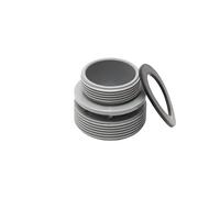 Steinbach Filtre analagen Accessoires, Adaptateur pour piscines Intex, Filetage extérieur 2 x 1 1/2 ", Gris, 1 x 1 x 1 cm, 040933