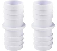 STEINBACH Fitting 060032 Lot de 2 Embouts de Tuyau Double Ø 32/32 mm, Blanc.