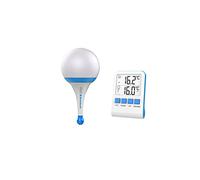 Steinbach Lampe Solaire avec thermomètre sans Fil - 061340 - Bleu