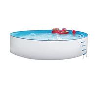 Steinbach Nuovo Kit Piscine Hors-Sol à paroi en Acier 400 x 400 x 90 cm Weiss