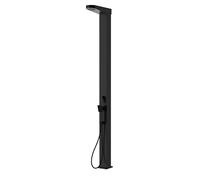 Steinbach Solara H40001Z Douche de Jardin Solaire Moderne et Peu encombrante avec réservoir en Aluminium de 35 l et pommeau de Douche à Effet Pluie Hauteur 225 cm Douchette Incluse