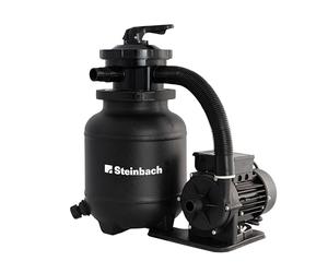 STEINBACH Système de filtration Classic 250N - 040385Z - Pompe pour piscines jusqu'à 19 000 l - Débit de circulation de 4 170 l/h - Hauteur de refoulement jusqu'à 7 m - Avec valve 7 voies - Convient