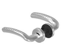 STEINBACHER© | Paire de béquilles de porte en acier inoxydable, y compris tige de 8mm, V2A