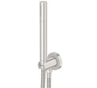Steinberg 100 - Ensemble de pommeau de douche, support et flexible, nickel brossé 100 1670 BN