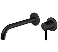 Steinberg 100 - Mitigeur de lavabo encastré, installation 2 trous, noir mat 100 1824 3 S