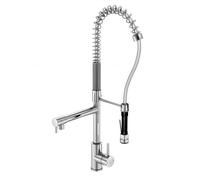 Steinberg 100 - Mitigeur d'évier avec bras et une douche flexibles, chrome 100 1480