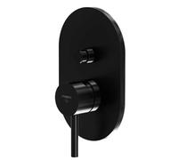 Steinberg Mitigeur encastré bain-douche 100 (10021033S) monocommande noir mat, plaque 120x185 mm
