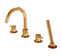 Steinberg 100 - Mitigeur sur le bord de baignoire, installation 4 trous, or rose 100 2400 RG