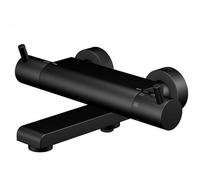 Steinberg Serie 100 thermostat de bain 1003170S en saillie, bec pivotant, pour baignoire, noir mat